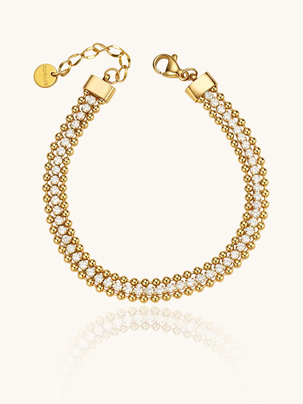 Sparkling Dot Armband Gold - Dorose | Wasserresistent, kein Verfärben