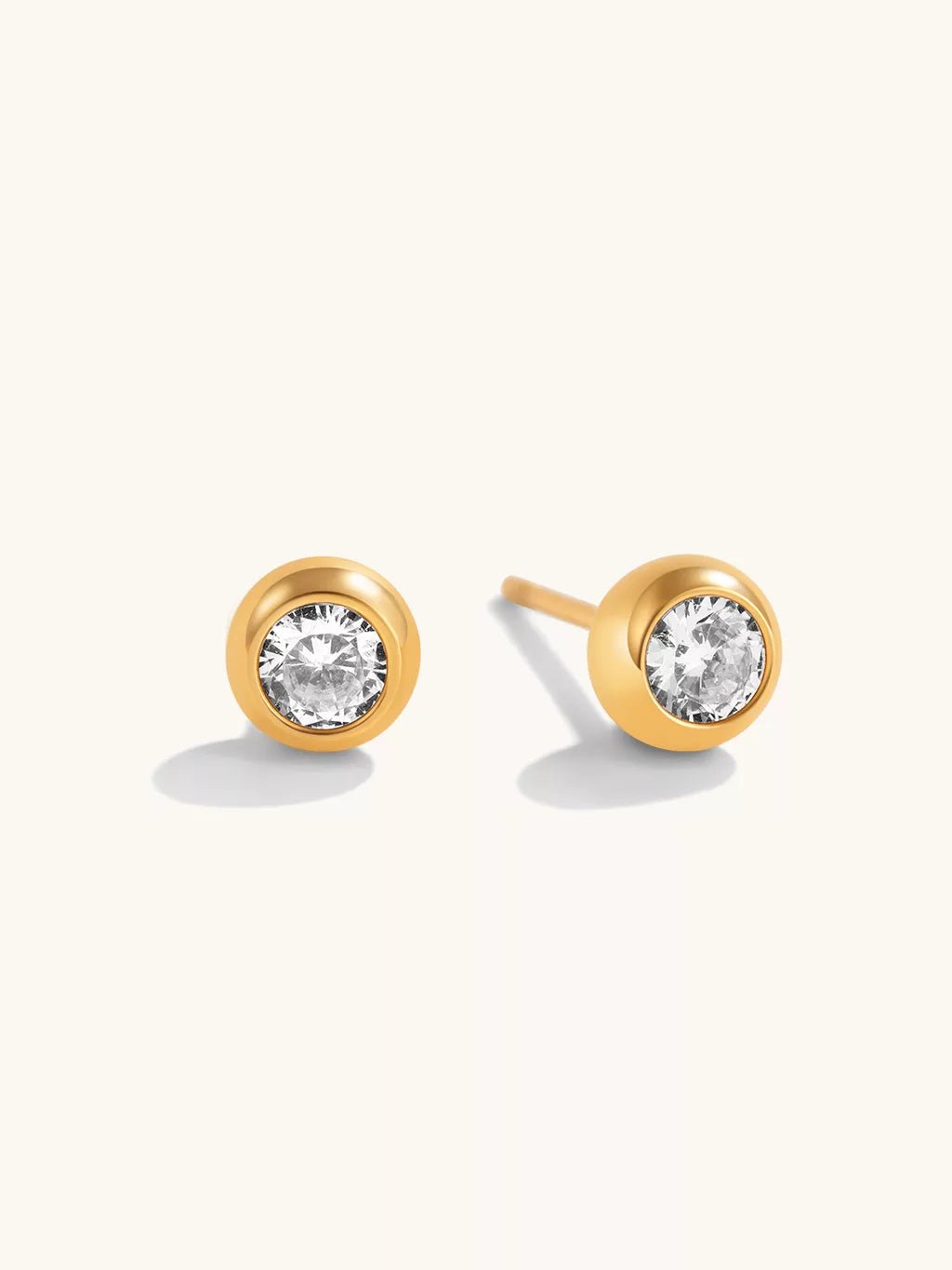 Spirit Ohrstecker Gold - Dorose | Wasserfester Schmuck, 18K vergoldet