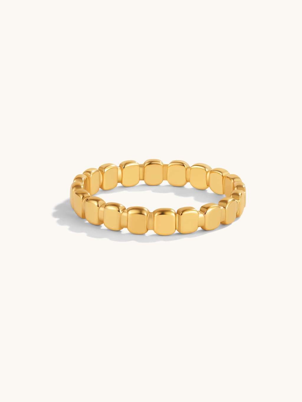 Square Tag Ring Gold - Dorose | Wasserfester Schmuck, 18K vergoldet