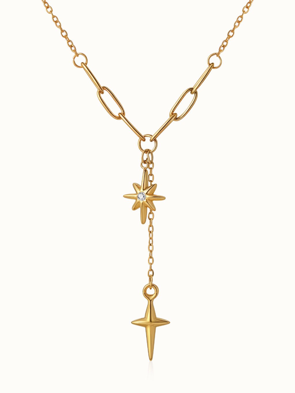 Star Drop Y - Kette Gold - Dorose | Wasserresistent, kein Verfärben