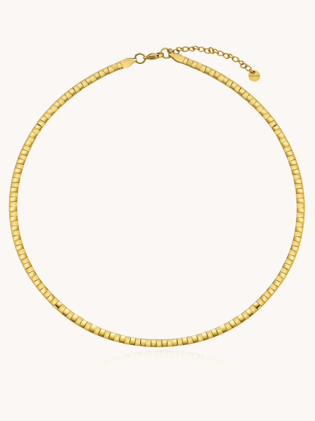 Star Heart Flat Snake Choker Kette Gold - Dorose | Wasserresistent, kein Verfärben