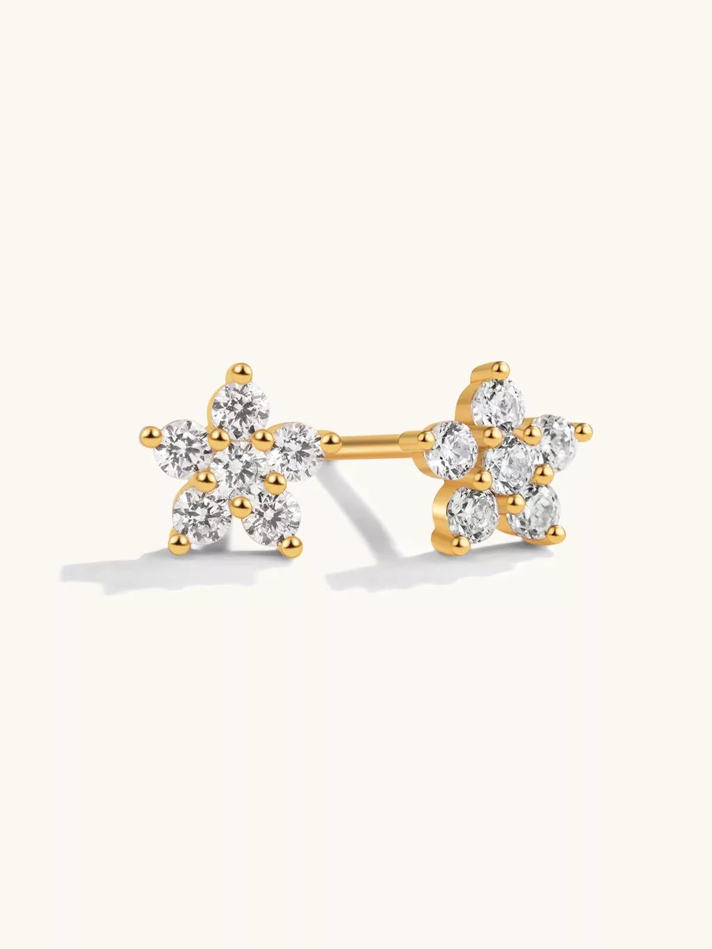 Star Ohrstecker Gold - Dorose | Wasserfester Schmuck, 18K vergoldet