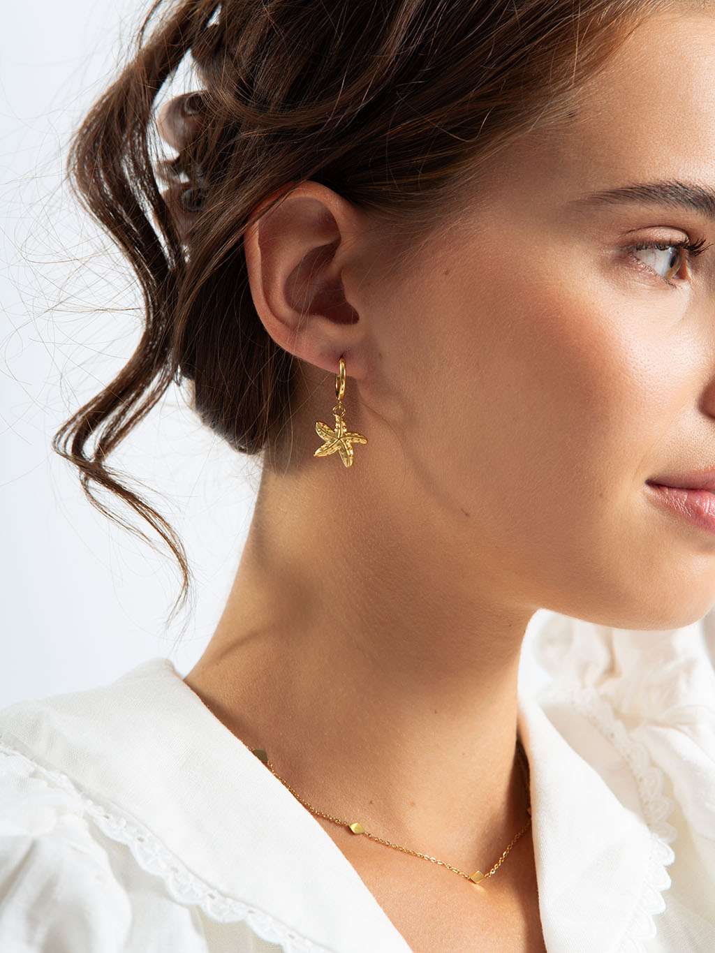Starfish Ohrringe Gold 10,5mm - Dorose | Wasserfester Schmuck, 18K vergoldet