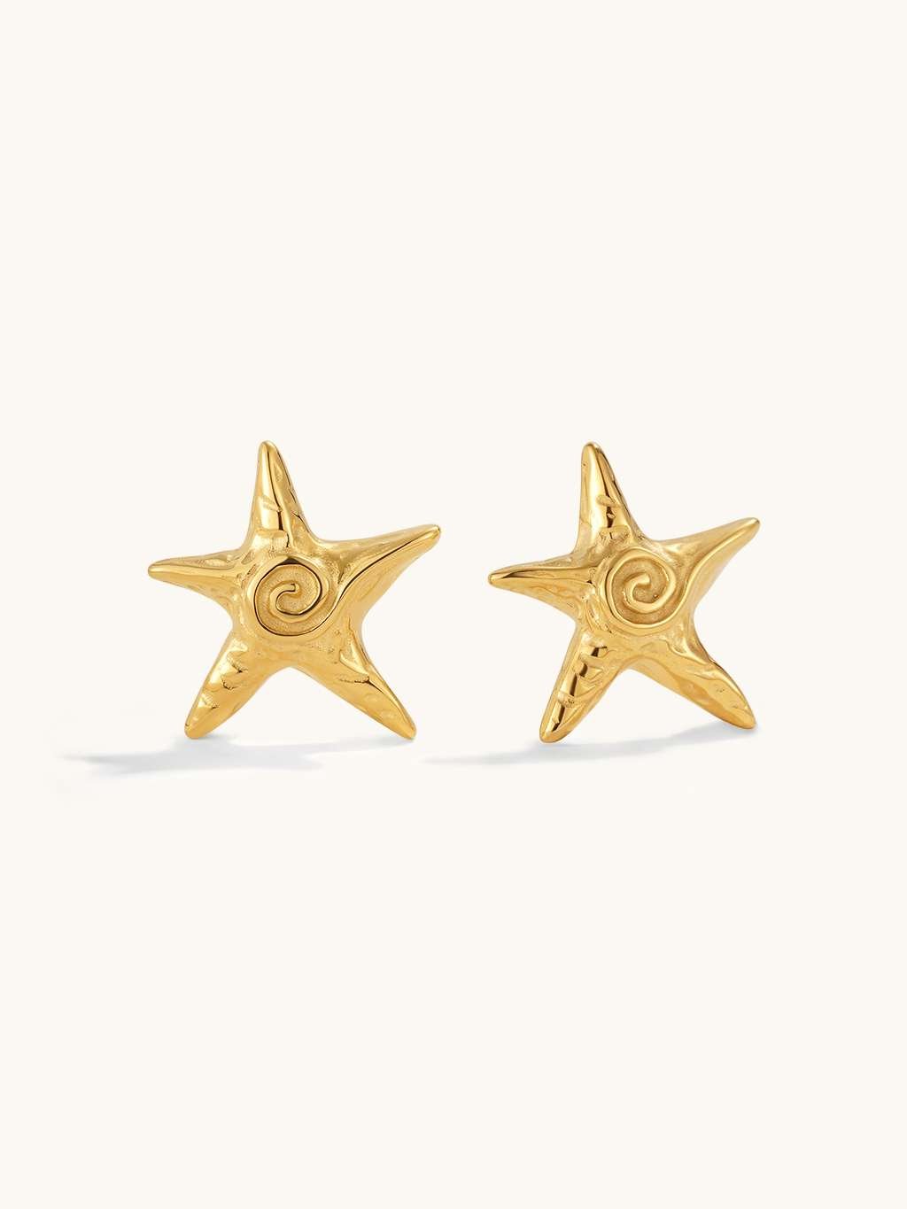 Starfish Ohrstecker Gold - Dorose | Wasserfester Schmuck, 18K vergoldet