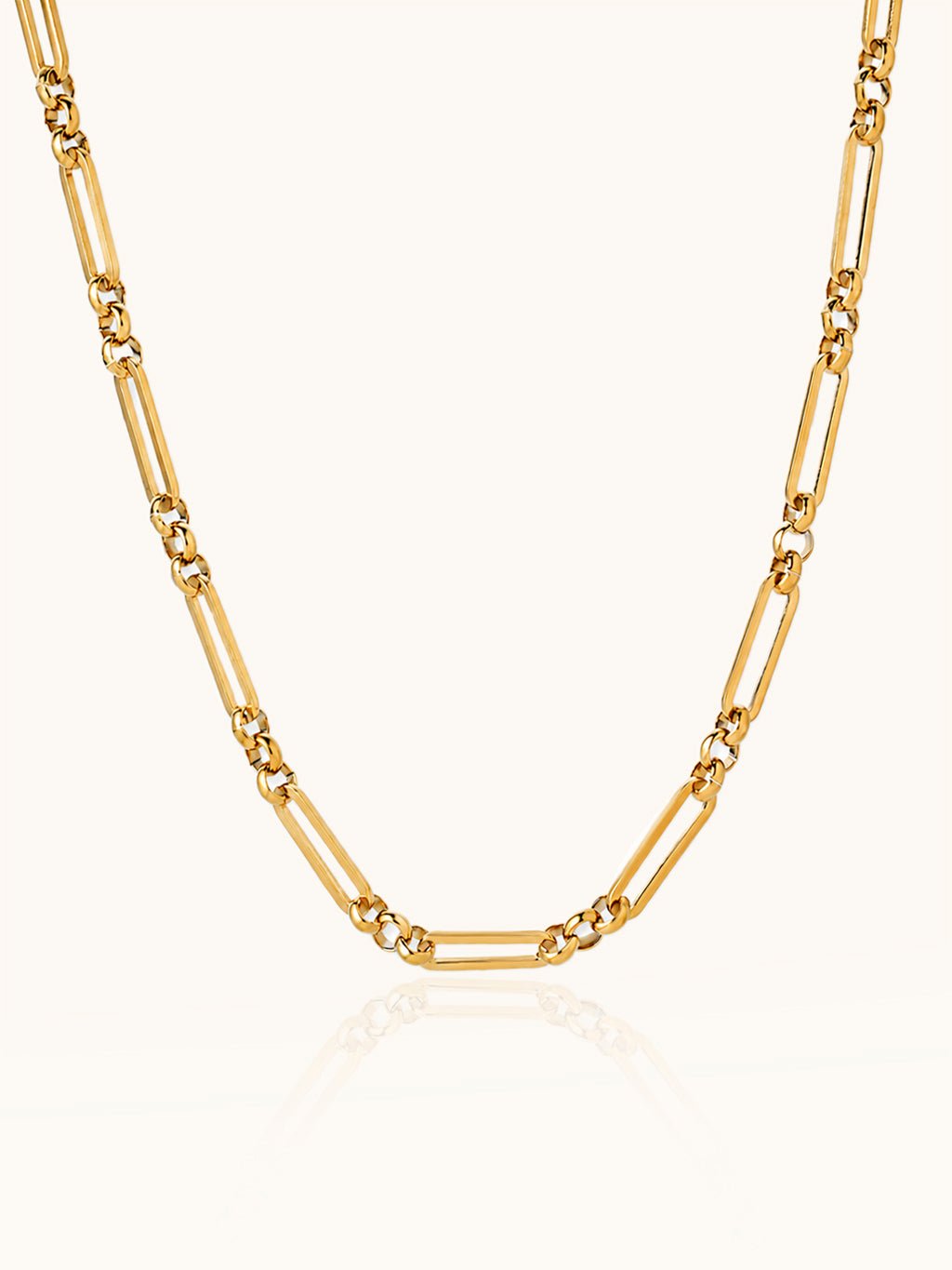 Statement Kette mit runden Gliedern Gold - Dorose | Wasserresistent, kein Verfärben
