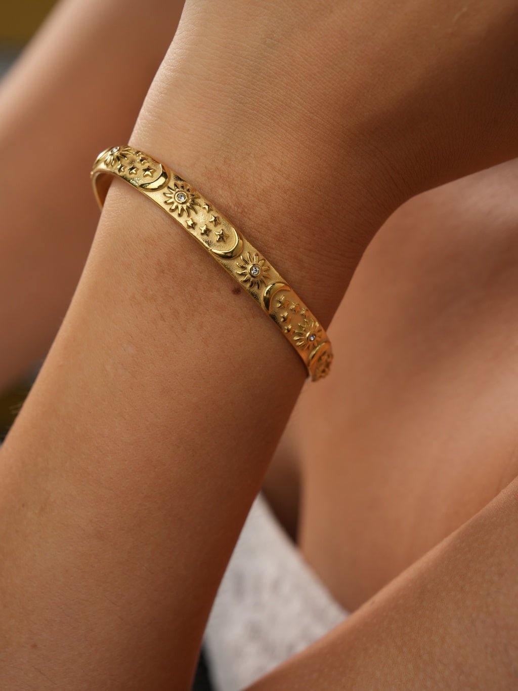 Sun Moon Star Armband Gold - Dorose | Wasserresistent, kein Verfärben