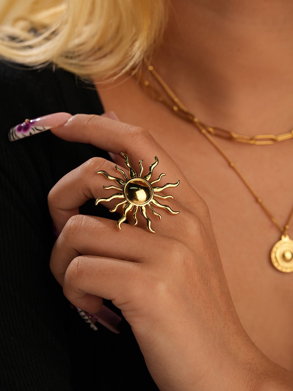 Sun Ring Gold 56mm - Dorose | Wasserresistent, kein Verfärben