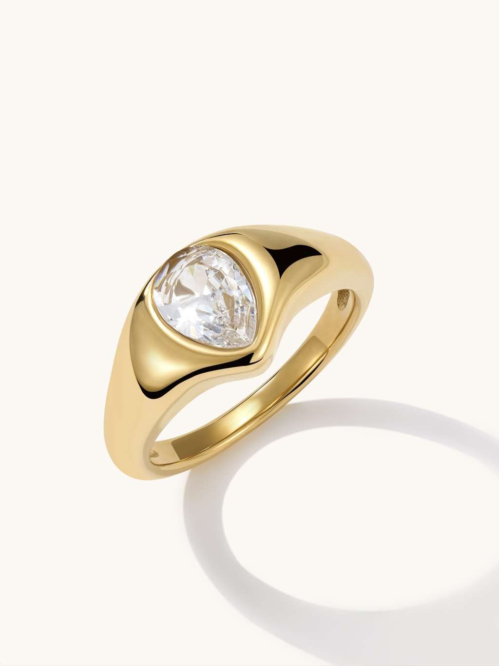 Tear Drop Ring Gold - Dorose | Wasserfester Schmuck, 18K vergoldet