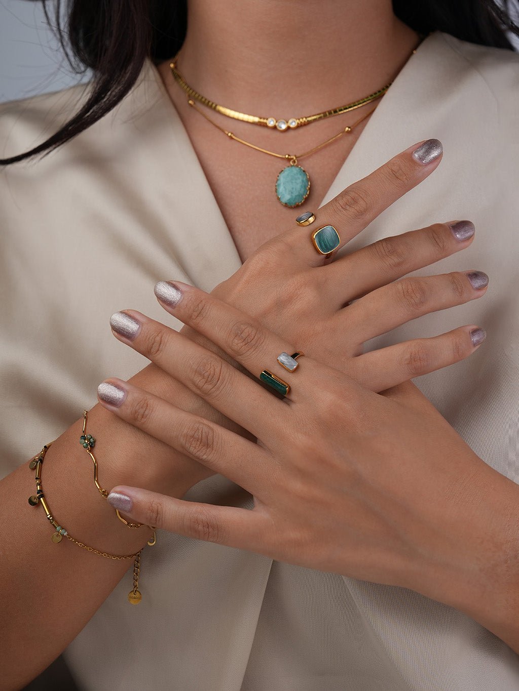 Terra Duo Ring Gold - Dorose | Wasserresistent, kein Verfärben