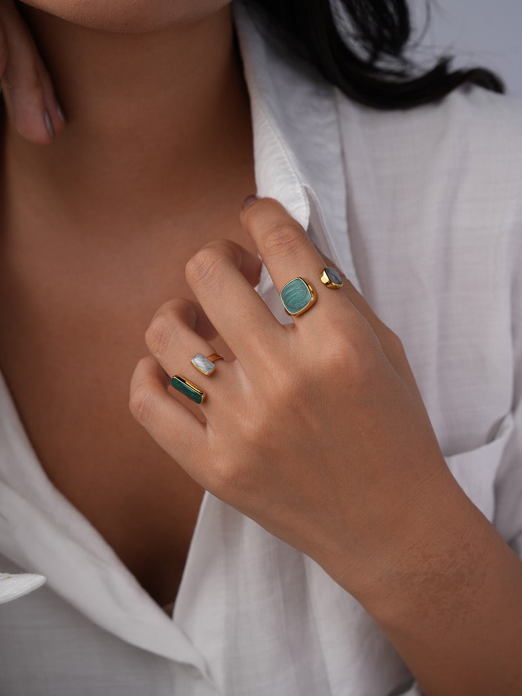 Terra Duo Ring Gold - Dorose | Wasserresistent, kein Verfärben