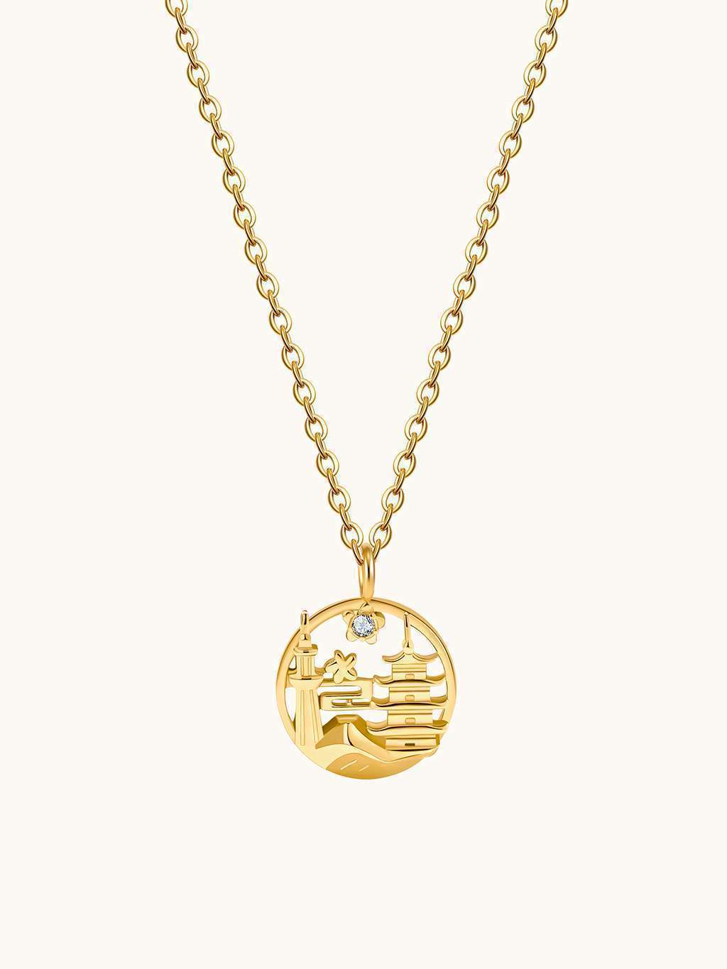 Tokio Halskette Gold - Dorose | Wasserfester Schmuck, 18K vergoldet