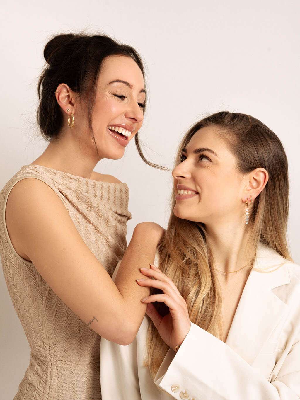 Trio Ohrstecker Gold - Dorose | Wasserfester Schmuck, 18K vergoldet