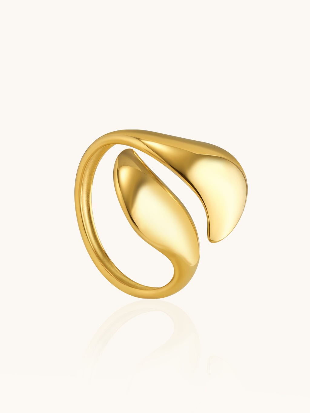 Umarmender Linienring Gold - Dorose | Wasserresistent, kein Verfärben