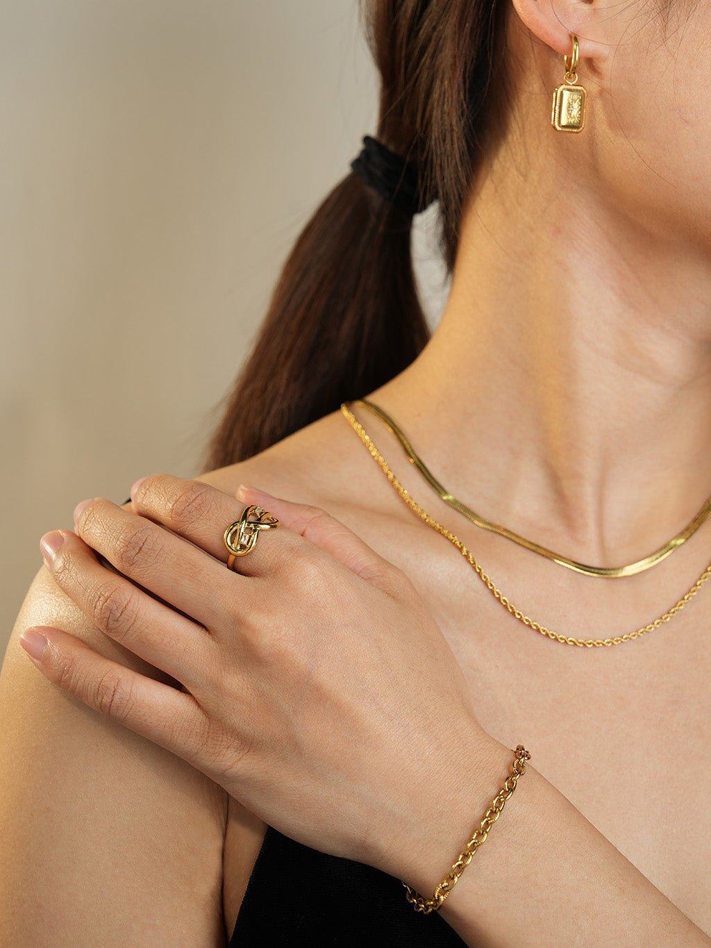 Unbound Glimmer Ring Gold - Dorose | Wasserresistent, kein Verfärben