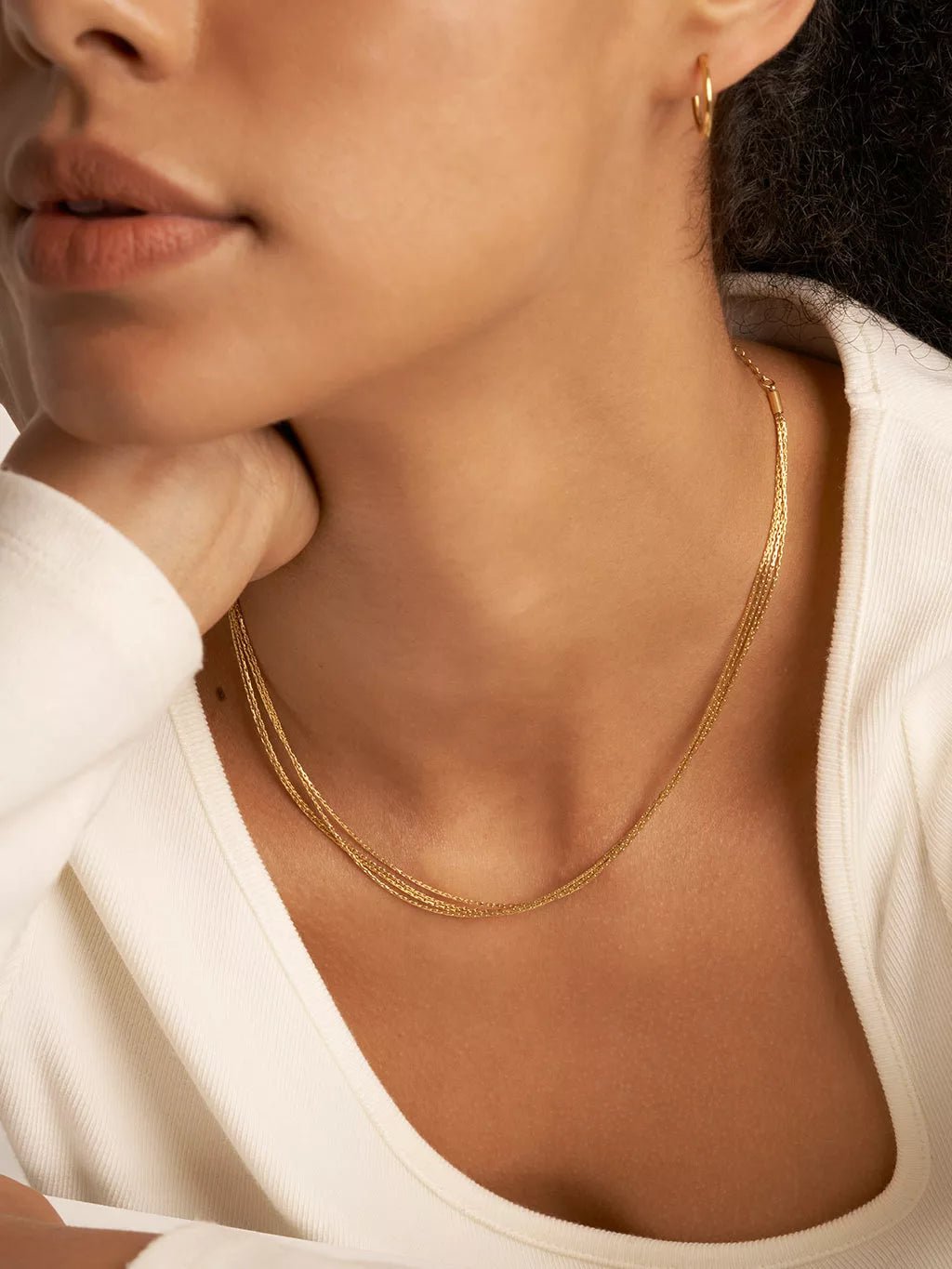 Verschlussketten - Quartett Gold - Dorose | Wasserfester Schmuck, 18K vergoldet