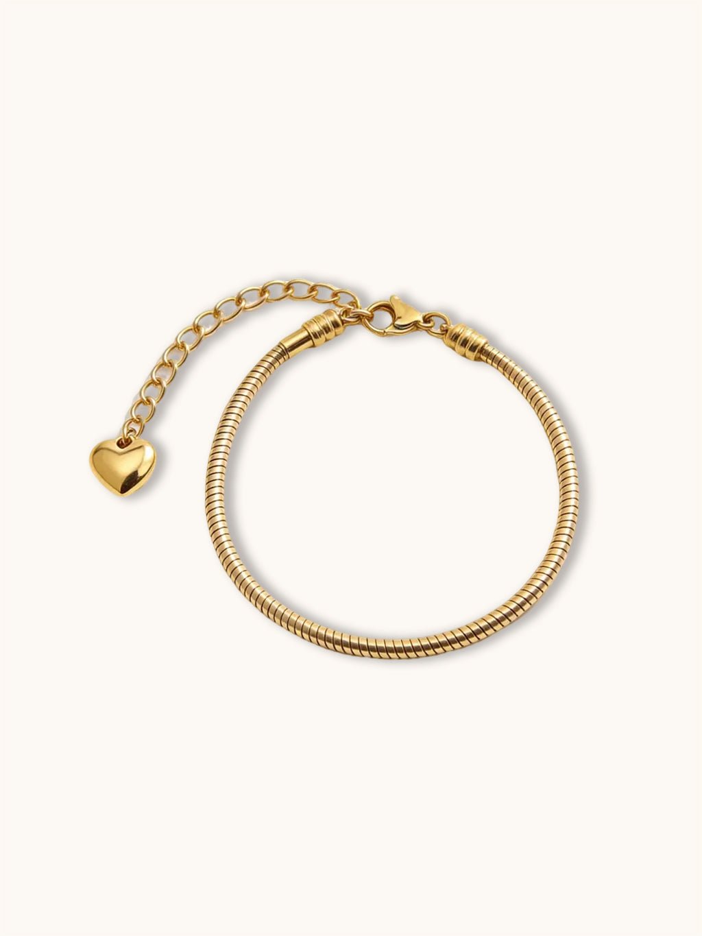Verstellbares Damen - Armband mit Herz - Anhänger - Dorose | Wasserresistent, kein Verfärben