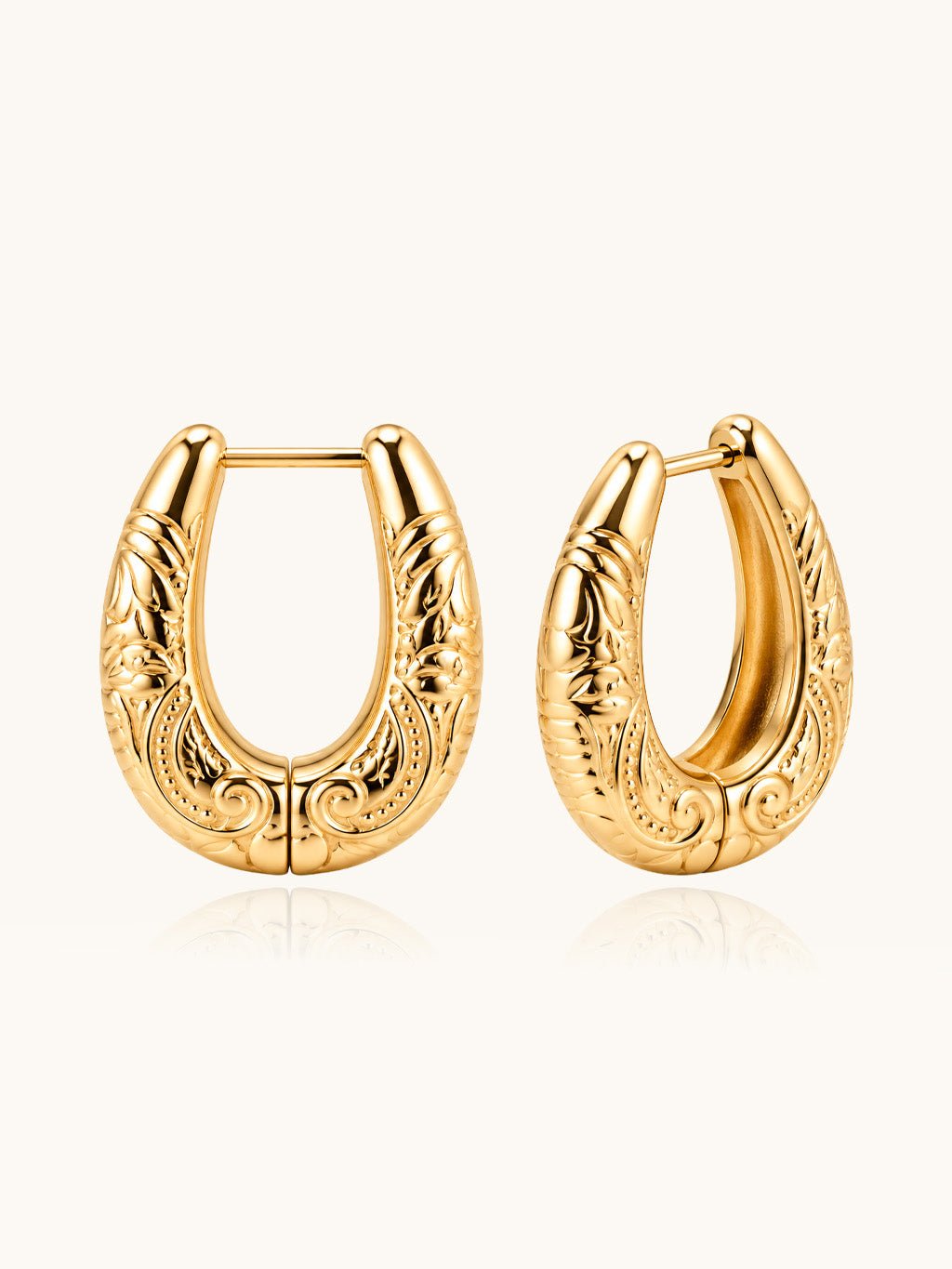 Vintage Statement Creolen Gold - Dorose | Wasserresistent, kein Verfärben