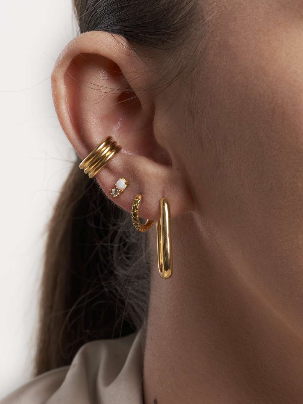 Viviana Earcuff Gold - Dorose | Wasserfester Schmuck, 18K vergoldet