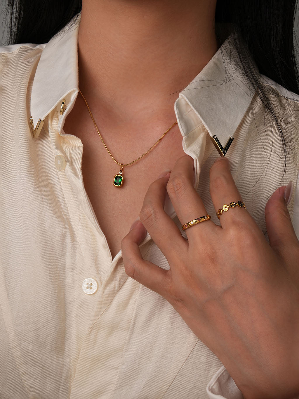 Wellenkreis Ring Gold - Dorose | Wasserresistent, kein Verfärben