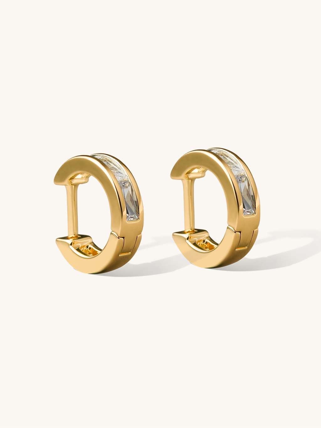 Winsome Shine Hoop Ohrringe Gold - Dorose | Wasserfester Schmuck, 18K vergoldet