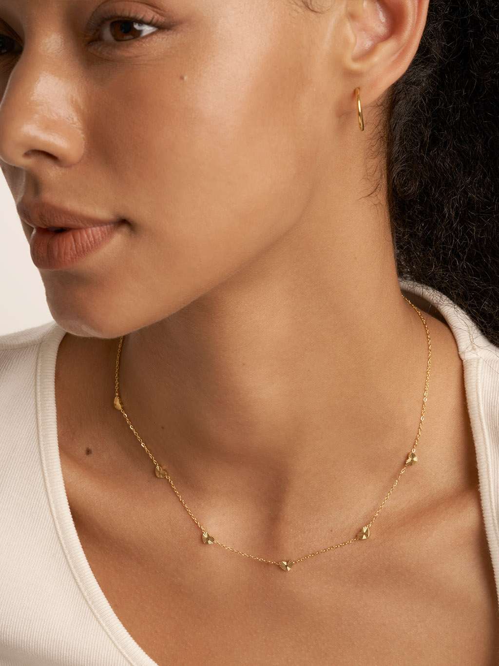 Wish Heart Halskette Gold - Dorose | Wasserfester Schmuck, 18K vergoldet