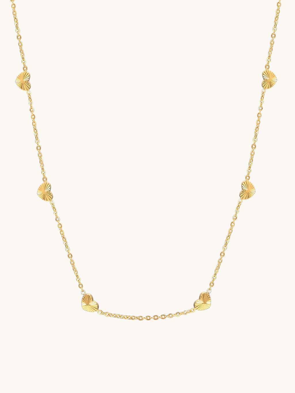 Wish Heart Halskette Gold - Dorose | Wasserfester Schmuck, 18K vergoldet