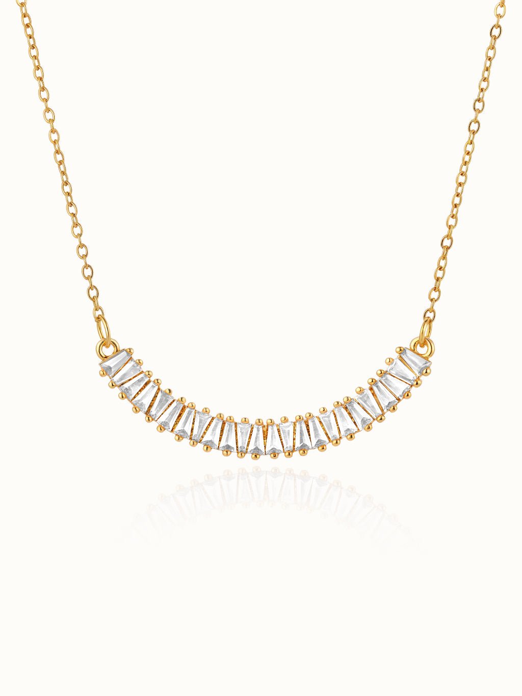 Zirkon Smile Halskette Gold - Dorose | Wasserresistent, kein Verfärben